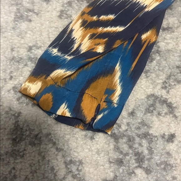 Farm Rio Blue Pineapple Ikat LENZING™ ECOVERO™ Viscose Maxi Dress. - Picture 6 of 9